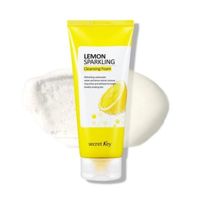 SECRET KEY – Lemon Sparkling Cleansing Foam | Brightening