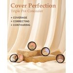 THE SAEM – Cover Perfection Triple Pot Concealer - #3 Correct Up Beige - Image 3