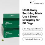 VT COSMETICS – Cica Daily Soothing Mask | Hydrating, Calming - Image 2