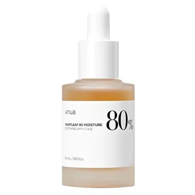 ANUA – Heartleaf 80% Soothing Ampoule | Hydrating, Calming