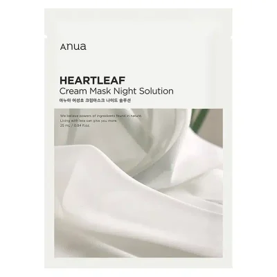 ANUA – Heartleaf Cream Mask Night Solution | Redness Relief
