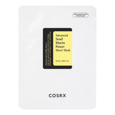 COSRX – Advanced Snail Mucin Power Essence Sheet Mask