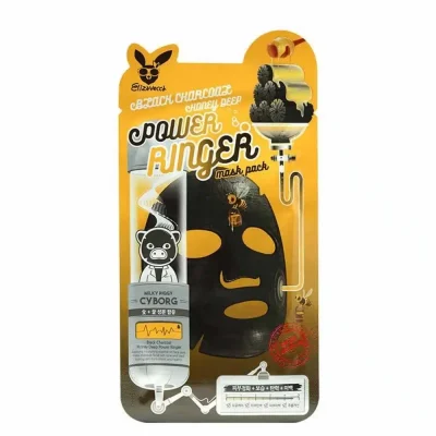 ELIZAVECCA – Black Charcoal Honey Deep Power Ringer Mask