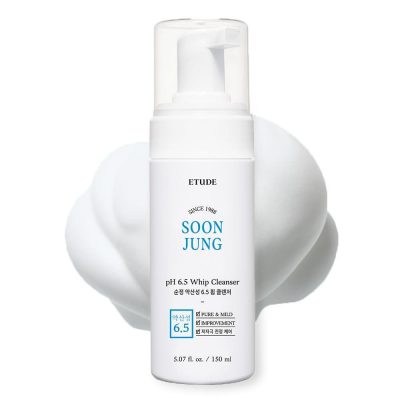ETUDE – SoonJung pH 6.5 Whip Cleanser | Gentle, pH-Balanced