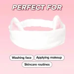 I DEW CARE – White Cat Headband | Soft, Secure, Comfortable - Image 5