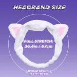 I DEW CARE – White Cat Headband | Soft, Secure, Comfortable - Image 6