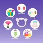 I DEW CARE – White Cat Headband | Soft, Secure, Comfortable - Image 2