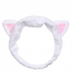 I DEW CARE – White Cat Headband | Soft, Secure, Comfortable