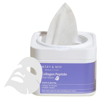 MARY & MAY – Collagen Peptide Vital Mask | Collagen-Boosting