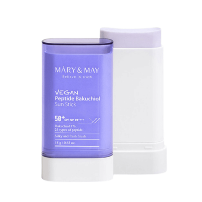 MARY & MAY – Vegan Peptide Bakuchiol Sun Stick SPF50+PA++++