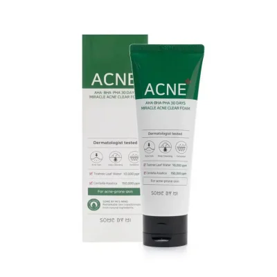 SOME BY MI – AHA BHA PHA 30 Days Miracle Acne Clear Foam