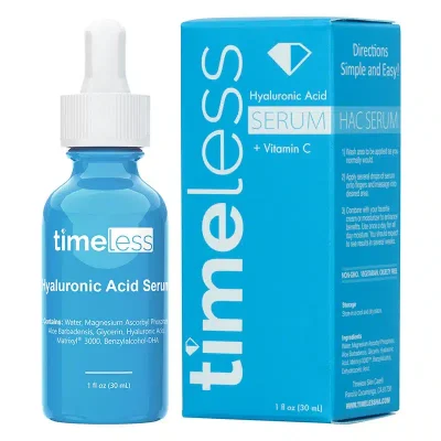 TIMELESS – HA + Vitamin C Serum | Antioxidant Glow Treatment