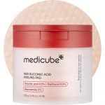 MEDICUBE – Red Succinic Acid Peeling Pad | Acne-Fighting