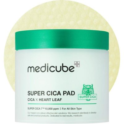 MEDICUBE – Super Cica Toner Pad | Calming, Redness-Reducing
