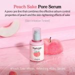 SKINFOOD – Peach Sake Pore Serum | Pore-Minimizing, Matte - Image 2