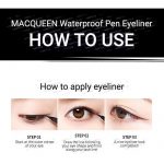 MACQUEEN – MQNY Waterproof Pen Eyeliner - Brown Black - Image 4
