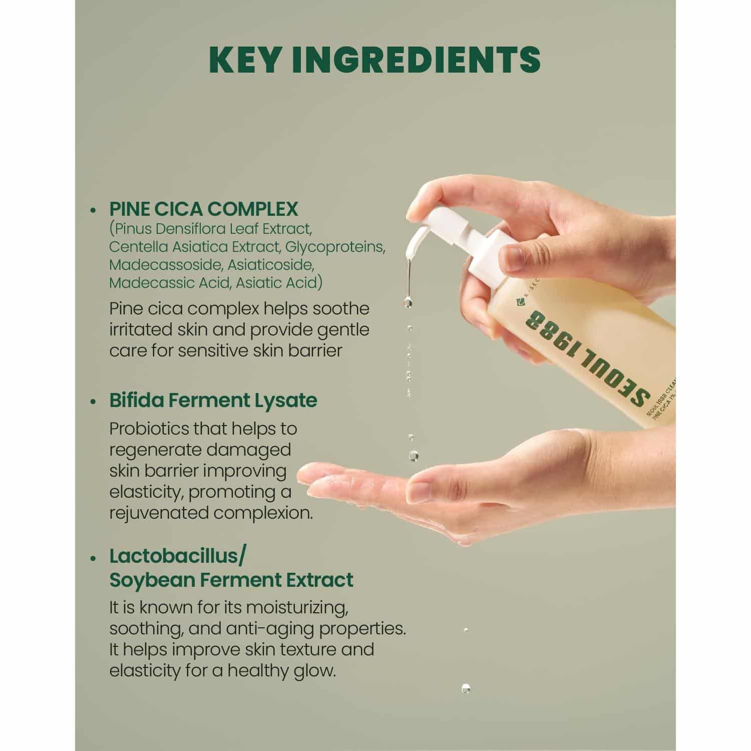 Ksecret - seoul 1988 cleansing oil pine cica 1% + probiotics - image 6