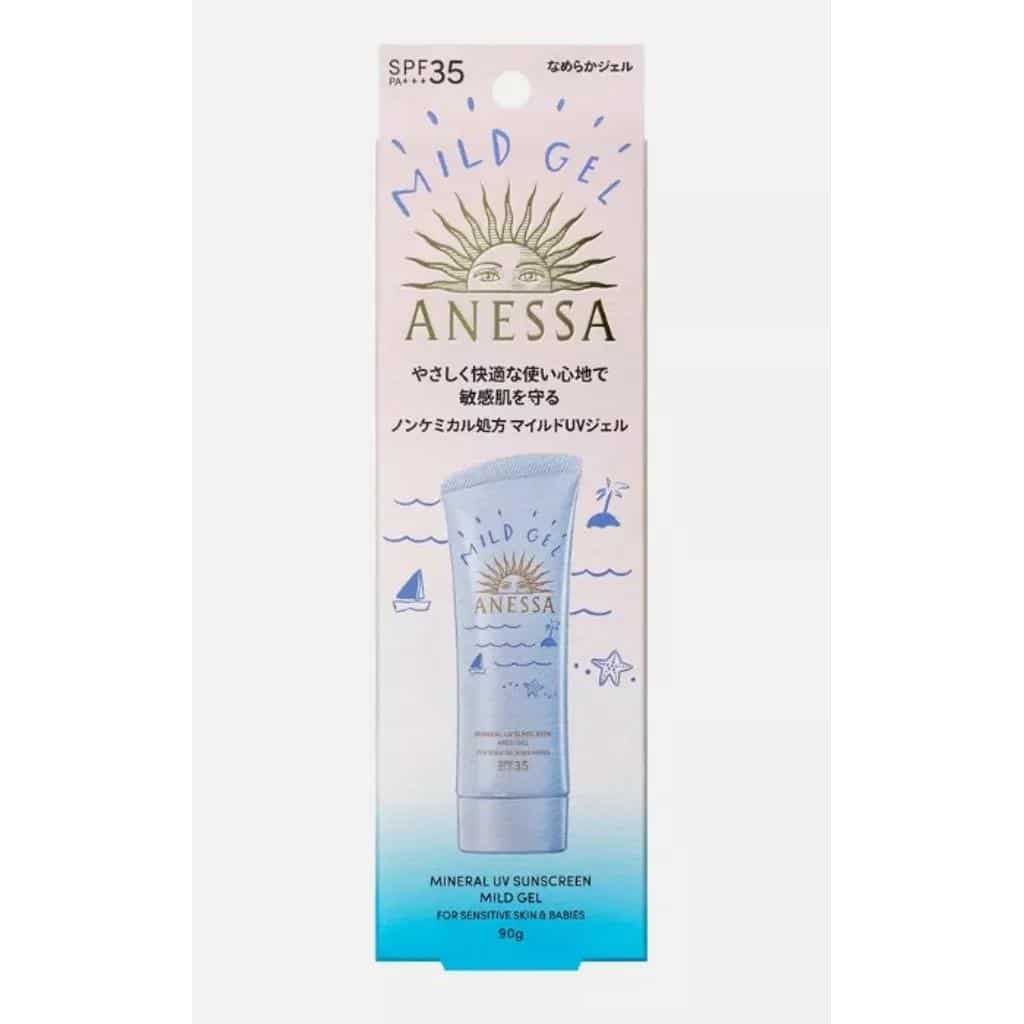 Shiseido - anessa mineral uv sunscreen mild gel spf 35 pa+++ - image 5