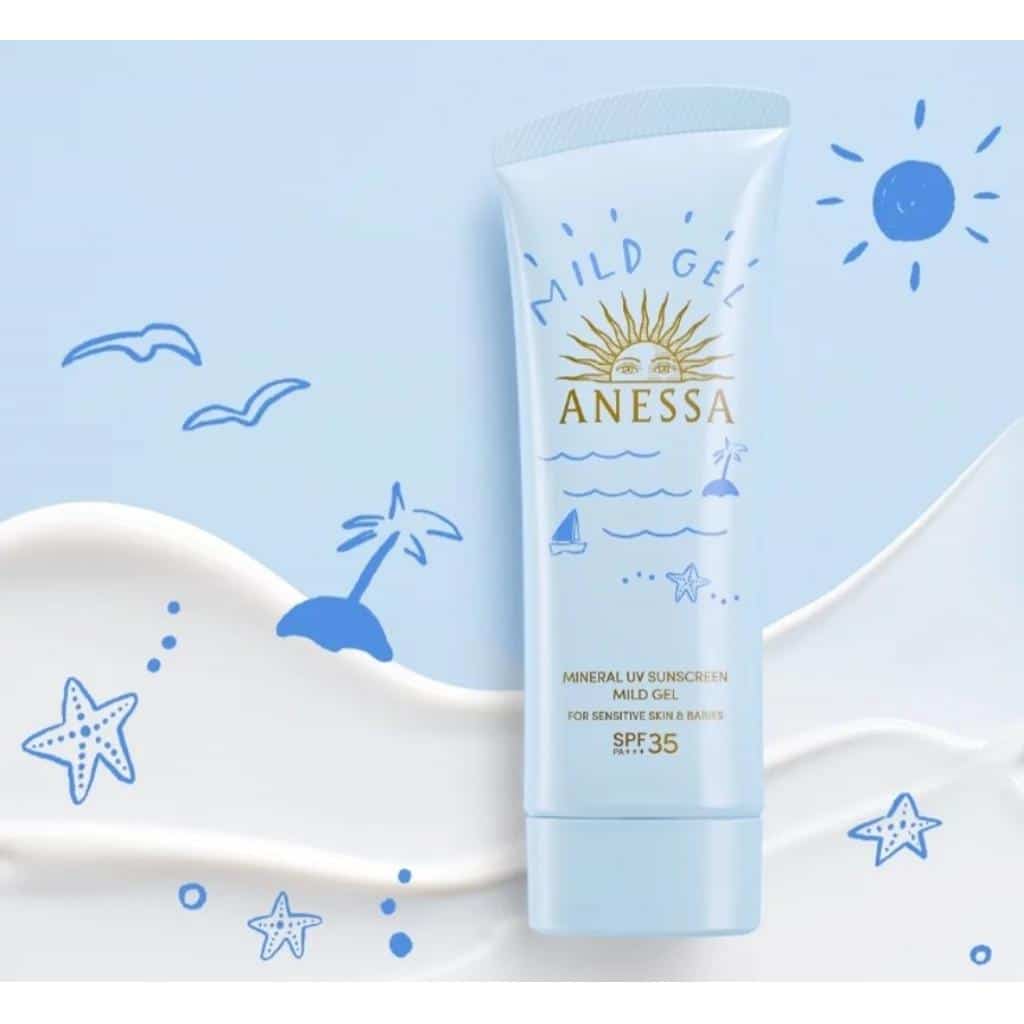 Shiseido - anessa mineral uv sunscreen mild gel spf 35 pa+++ - image 3