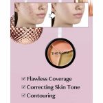 THE SAEM – Cover Perfection Triple Pot Concealer – #1 Correct Beige - Image 2