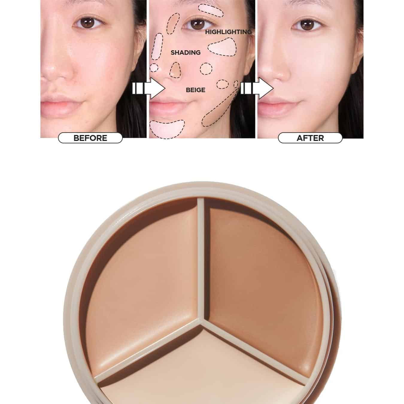 The saem – cover perfection triple pot concealer – #2 contour beige - image 7