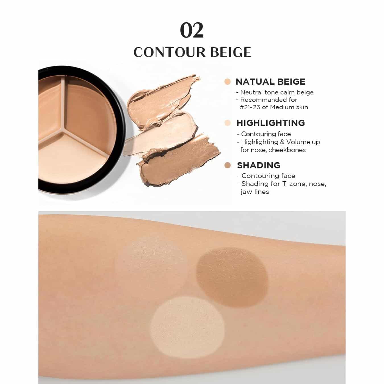 The saem – cover perfection triple pot concealer – #2 contour beige - image 5
