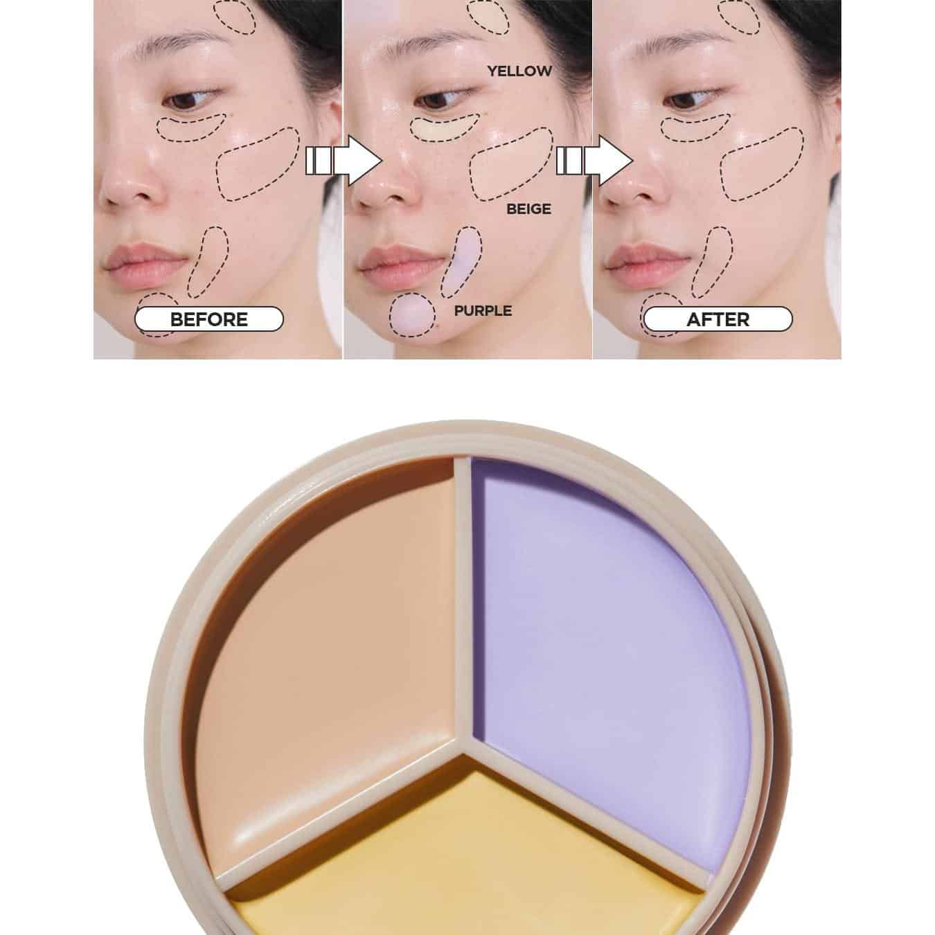 The saem – cover perfection triple pot concealer – #4 tone up beige - image 7