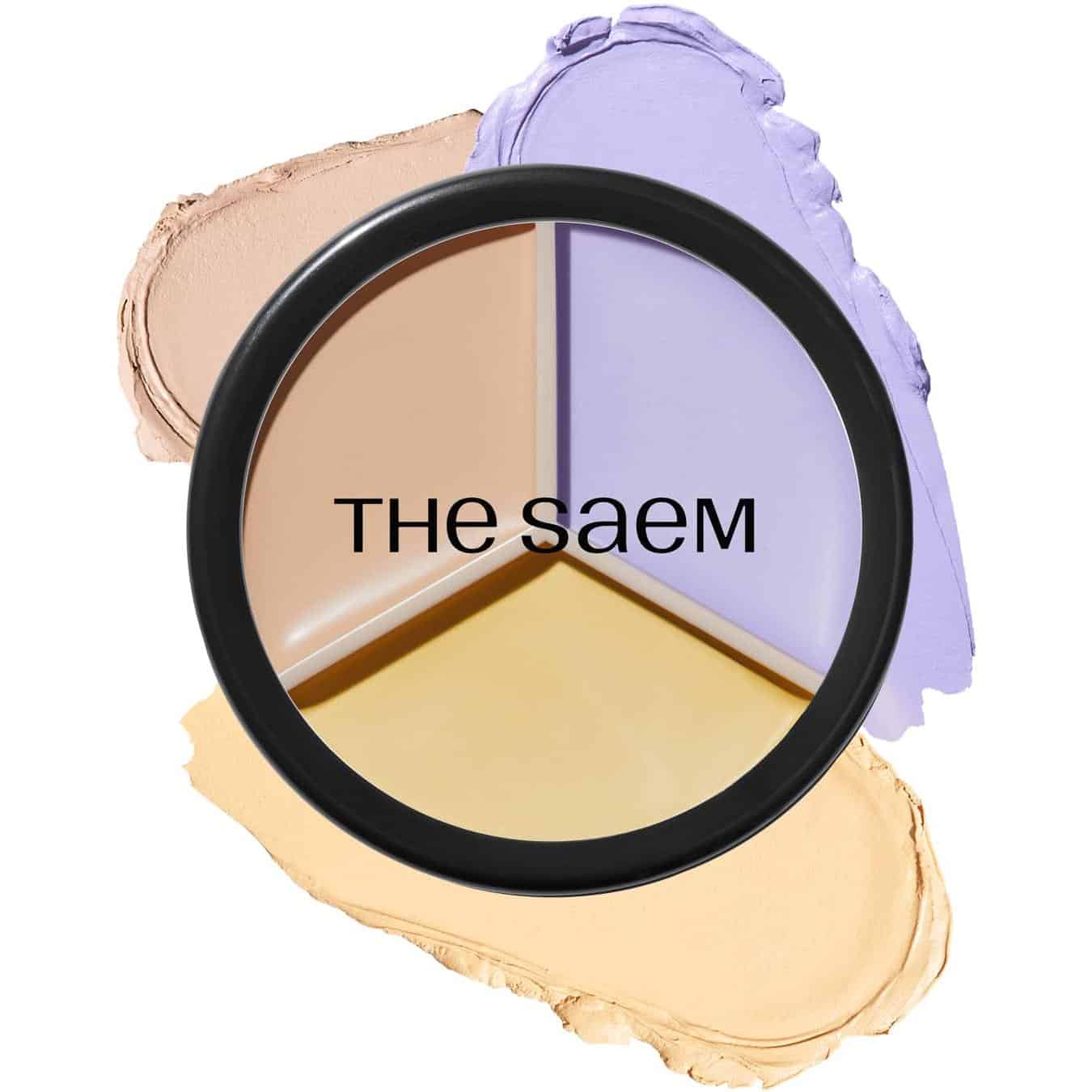 The saem – cover perfection triple pot concealer – #4 tone up beige - image 1