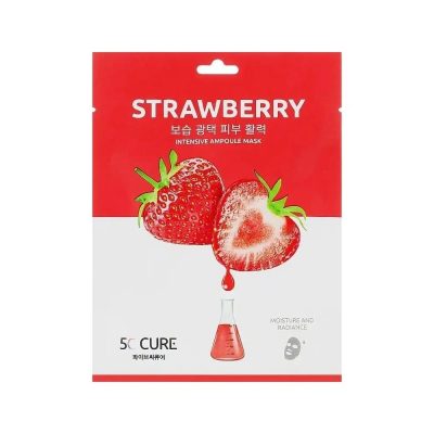 5C CURE – Strawberry Intensive Essence Mask | Hydrating
