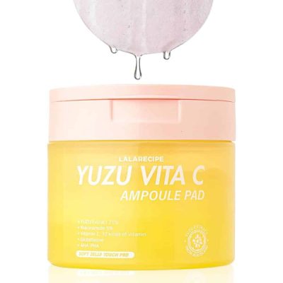 LALARECIPE – Yuzu Vita-C Ampoule Pad | Brightening