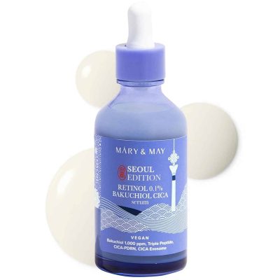 MARY & MAY – Retinol 0.1% Bakuchiol Cica Serum Seoul Edition