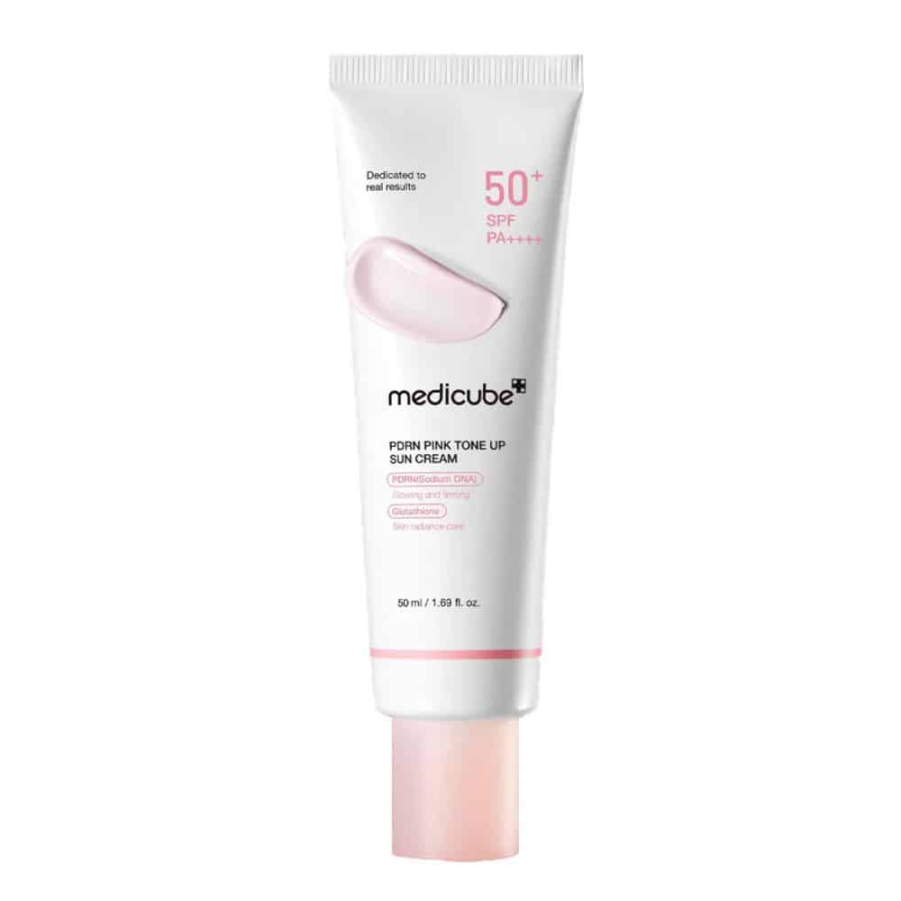 Medicube – pdrn pink tone up sun cream – spf50+ pa++++ - image 1