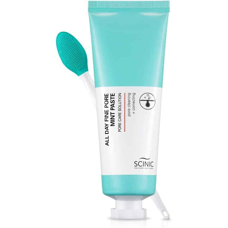 Scinic – all day fine pore mint paste set – paste + pore cleaner - image 1