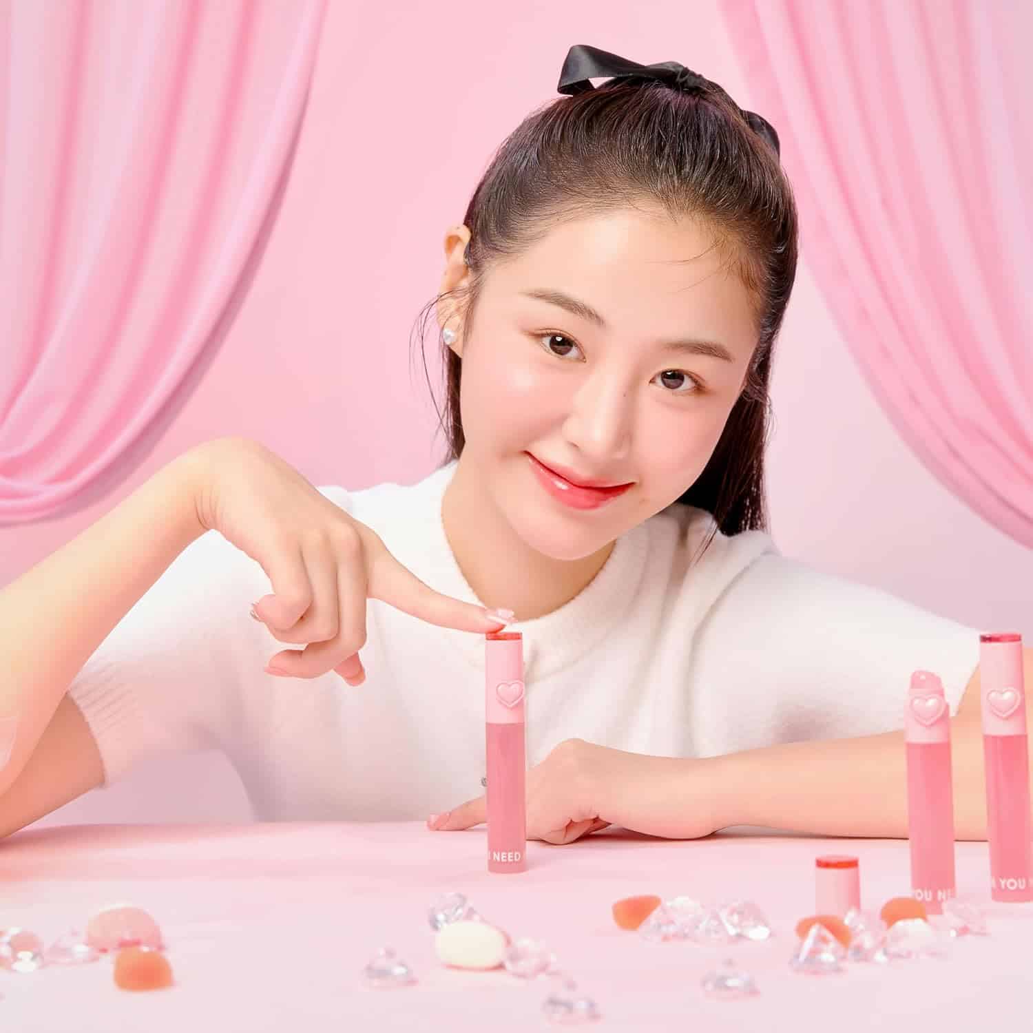Ynm – heart jelling tint - #02 cherry jelling - image 5
