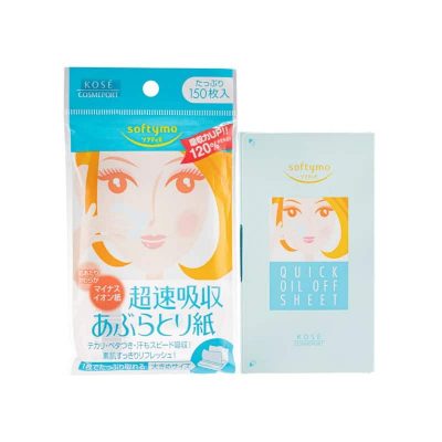 KOSE – Softymo Quick Oil-Off Sheet | Oil-Control, Matte
