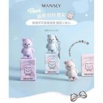 MANSLY – Cute Bear Keychain Feather Lip Mud - #18 Milk Coffee Almond - Image 4