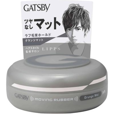 MANDOM – Gatsby Moving Rubber Hair Wax - Grunge Mat Grey