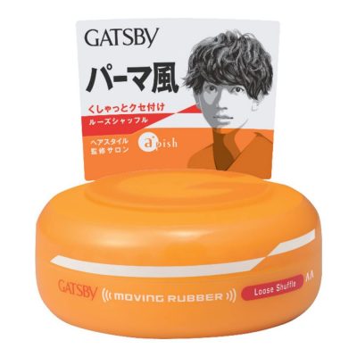 MANDOM – Gatsby Moving Rubber Hair Wax - Loose Shuffle Orange