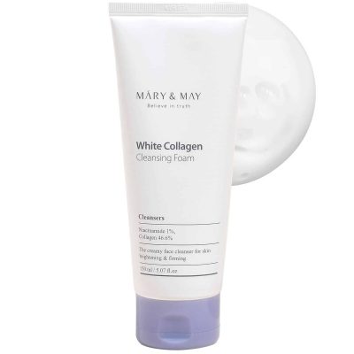 MARY & MAY – White Collagen Cleansing Foam | Anti-Aging