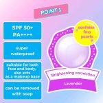 ROHTO MENTHOLATUM – Skin Aqua Tone Up Essence SPF 50+ PA++++ - Lavender - Image 2